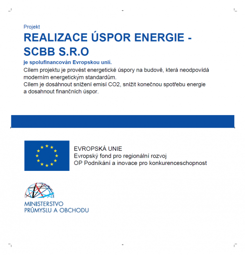 Realizace úspor energie SCBB s.ro.o